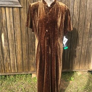Velvet Brown Dress